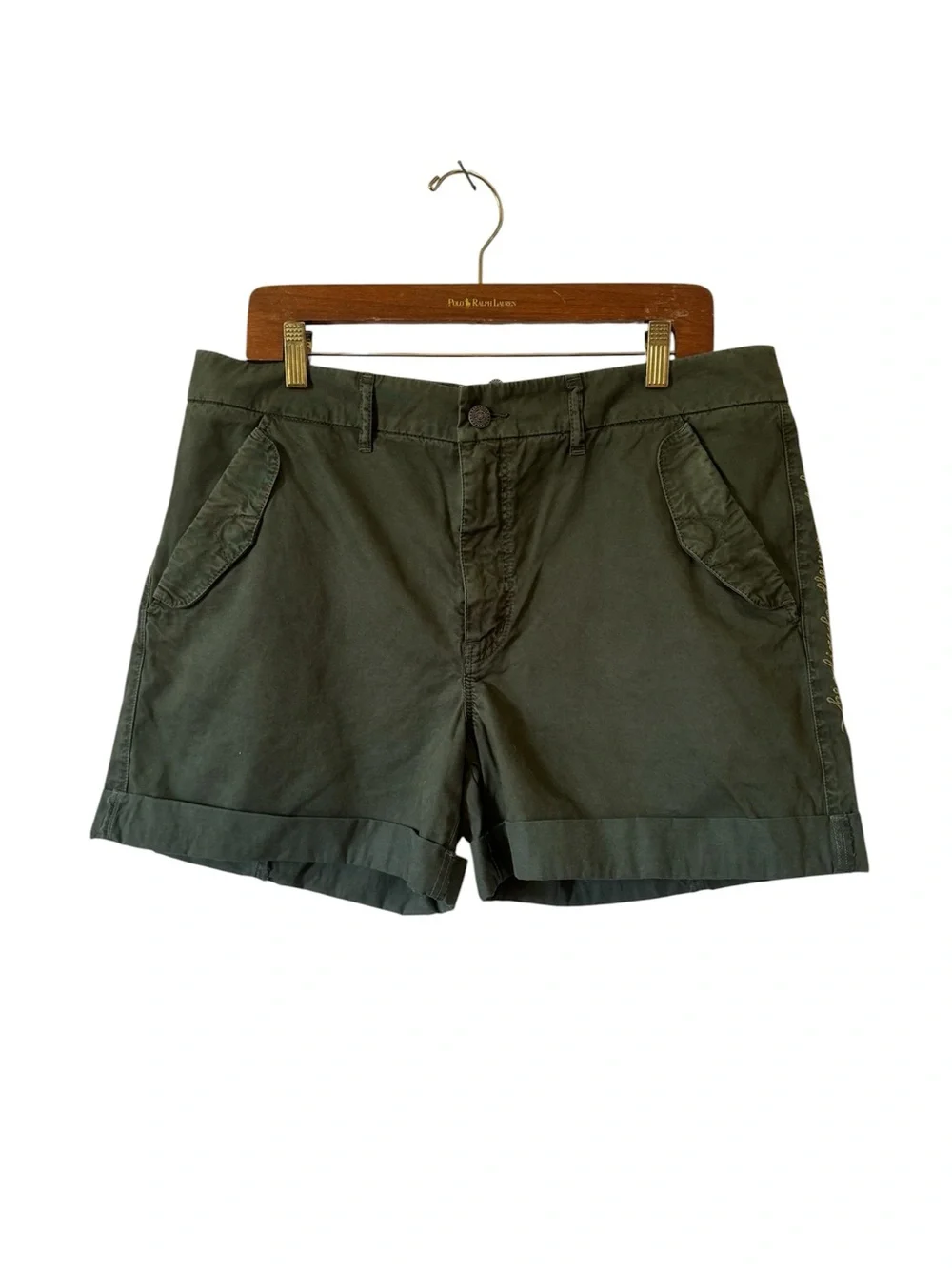Odd Molly The It Shorts‎ Military Green Cotton 4